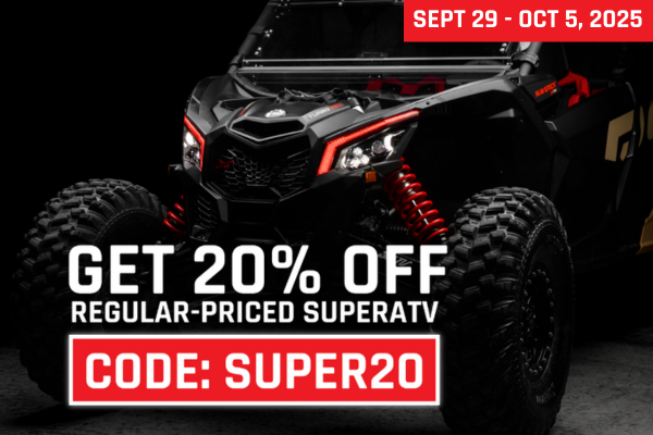 20% de réduction sur la vente SuperATV